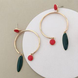 Color Block Earring As Shown In Figure - One Size