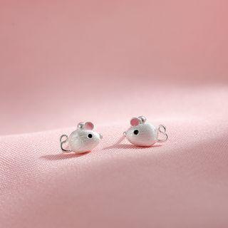 Sterling Silver Mouse Studs  - Mouse