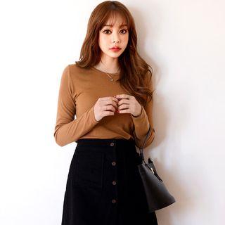 Plain Slim-fit T-shirt (2 Designs)