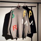 Alphabet Jacquard Sweater