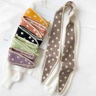 Dotted Knit Neck Scarf