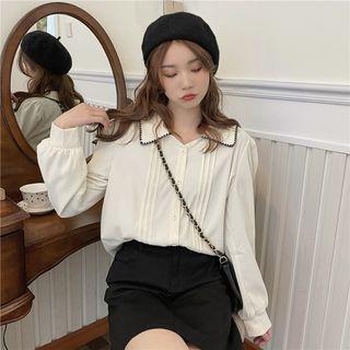 Collar Pintuck Blouse