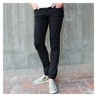 Zip-detailed Pocket Skinny Jeans