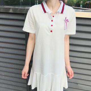Short-sleeve Mermaid Polo Dress