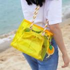 Aloha Holidays Transparent Beach Bag Yellow - One Size