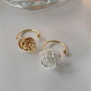 Flower Acrylic Cuff Earring
