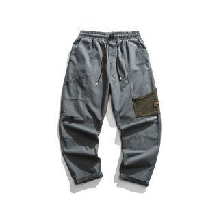Cropped Color Block Pants