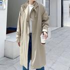 Plain Over-sized Long Jacket