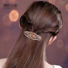Bead Alloy Hair Clip Red - One Size
