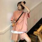 Set: Short-sleeve Track Jacket + Shorts