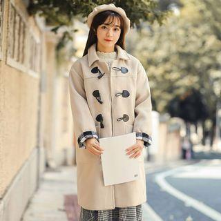 Woolen Toggle Long Coat