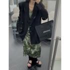 Frog Buttoned Blazer Black - One Size