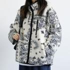 Paisley Two-way Fleece Jacket