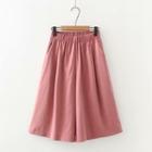 A-line Wide-leg Pants