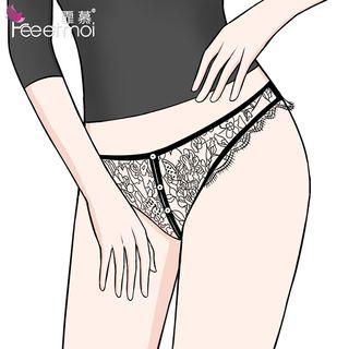 Set: Lace Panties + Headband / Lace Panties + Lace Anklet