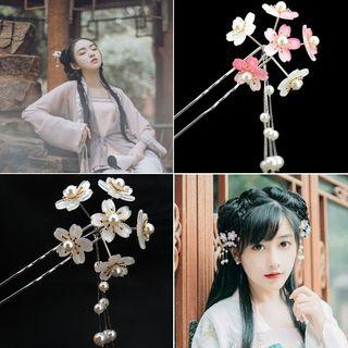 Retro Acrylic Flower Hair Stick