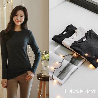 Slim-fit Napped Cotton T-shirt