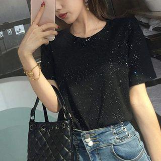 Short-sleeve Glitter Tee