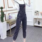 Denim Jumper Pants / Long-sleeve T-shirt / Set
