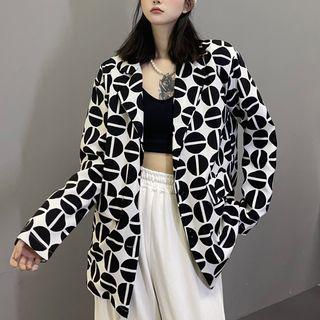 Dotted Blazer Black - One Size
