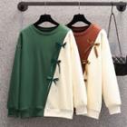 Two-tone Bow Sweatshirt