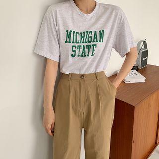Distressed Letter T-shirt