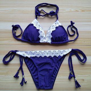 Paneled Halter Bikini