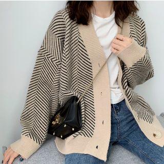 Chevron Print Cardigan