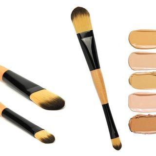 Dual Head Makeup Brush Black - One Size