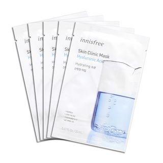 Innisfree - Skin Clinic Mask Set 5 Pcs - 5 Types Hyaluronic Acid (moisturizing) - 5 Pcs