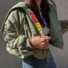 Reversible-hood Shirred Cropped Jacket