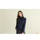 Set Of 2: Mock-neck Knit Top In 10 Colors