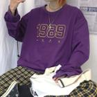 Number Embroidery Sweatshirt