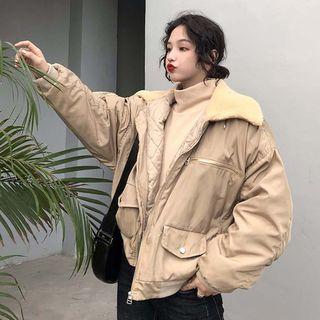 Faux Lambswool Padded Jacket