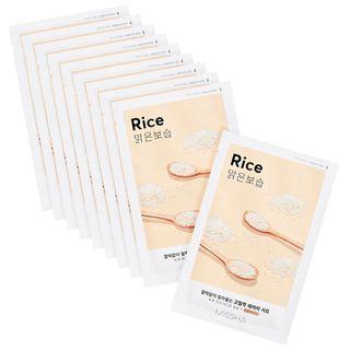 Missha - Airy Fit Sheet Mask Set 10 Pcs - 5 Types Rice - 10 Pcs