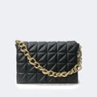 Quilted Handbag Black - One Size