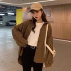 Striped Loose-fit Long-sleeve Jacket