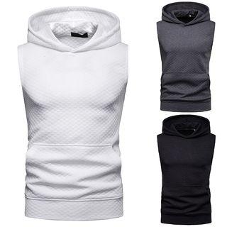 Sleeveless Quilted Hoodie
