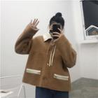 Fleece Panel Coat