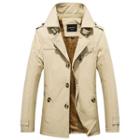 Fleece Lined Cropped Trench Coat