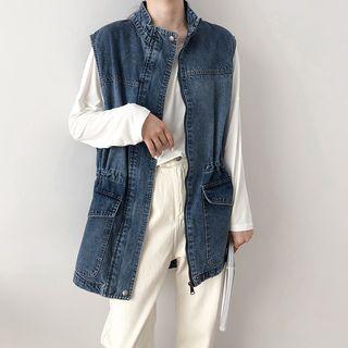 Denim Sleeveless Jacket