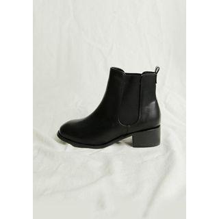 Block-heel Ankle Chelsea Boots