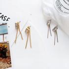 Rhinestone Bar Earring
