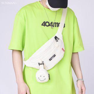 Set: Lettering Sling Bag + Coin Purse