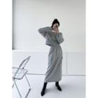 Set: Raglan-sleeve Top + Pocket-trim Skirt