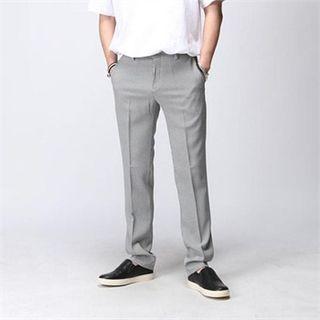 Front-tab Houndstooth Dress Pants