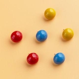 Ball Ear Stud 1 Pair - Ball Ear Stud - Blue - One Size