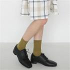 Vintage-style Square-toe Oxfords