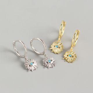 925 Sterling Silver Turquoise Drop Earring