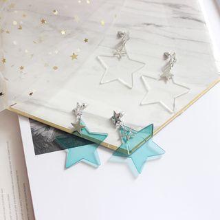 Transparent Star Dangle Earring